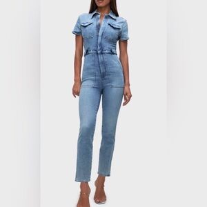 Good American Fit For Success Denim Jumpsuit